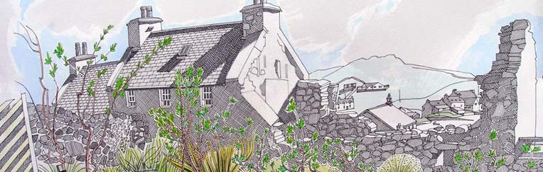 Shetland Camping B&ouml;ds  Sketch