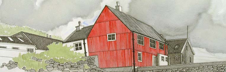 Sail House Camping B&ouml;d Sketch
